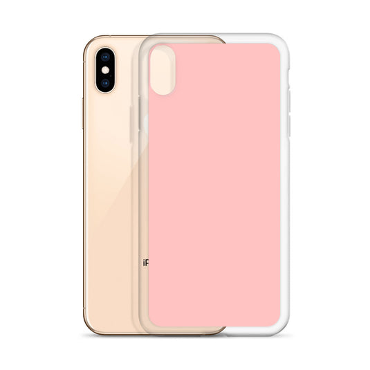 Plain Color Flamingo Pink iPhone Case Clear Bump Resistant Flexible CREATIVETECH