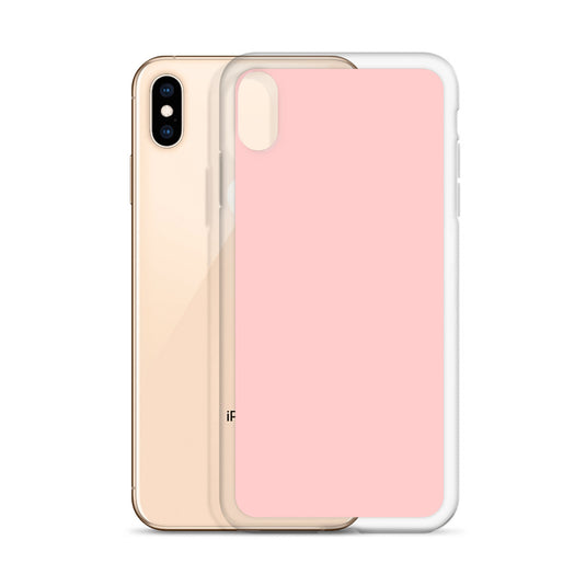 Plain Color Cosmos Pink iPhone Case Clear Bump Resistant Flexible CREATIVETECH