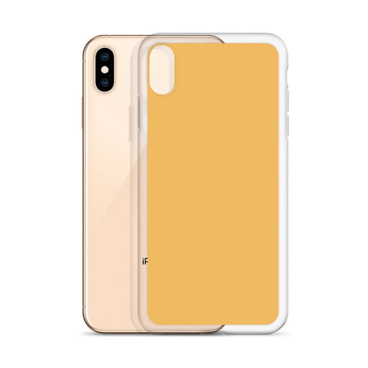 Plain Color Harvest Gold Yellow iPhone Case Clear Bump Resistant Flexible CREATIVETECH