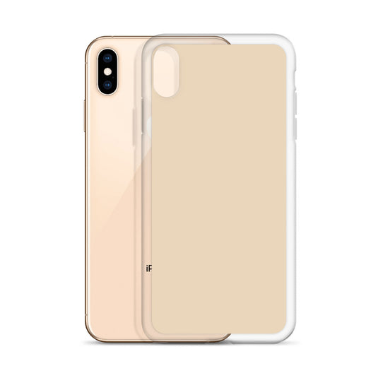 Plain Color Champagne Yellow iPhone Case Clear Bump Resistant Flexible CREATIVETECH