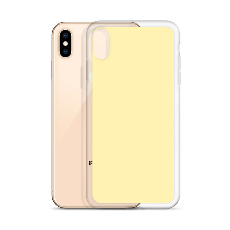 Load image into Gallery viewer, Plain Color Banana Yellow iPhone Case Clear Bump Resistant CREATIVETECH