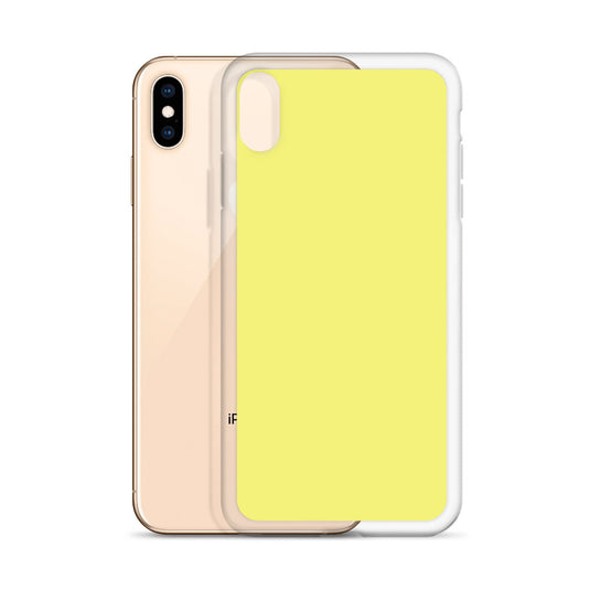 Plain Color Dolly Yellow iPhone Case Clear Bump Resistant CREATIVETECH