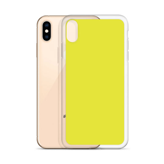 Plain Color Starship Yellow iPhone Case Clear Bump Resistant CREATIVETECH