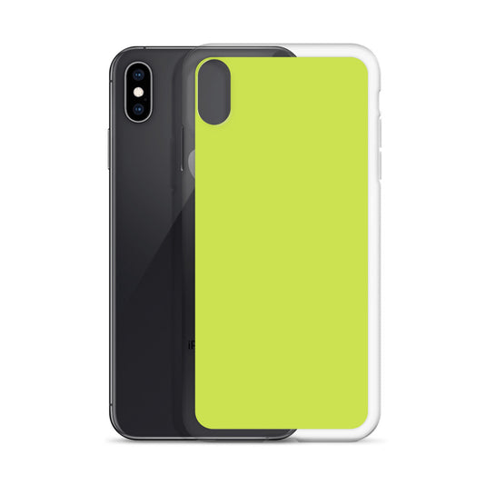 Plain Color Mindaro Green iPhone Case Clear Bump Resistant CREATIVETECH