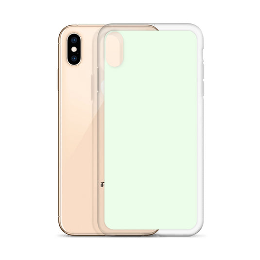 Plain Color Honeydew Green iPhone Case Clear Bump Resistant CREATIVETECH