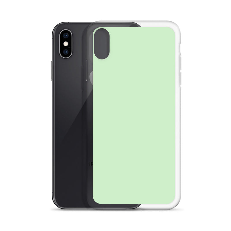 Load image into Gallery viewer, Plain Color Tara Green iPhone Case Clear Bump Resistant CREATIVETECH