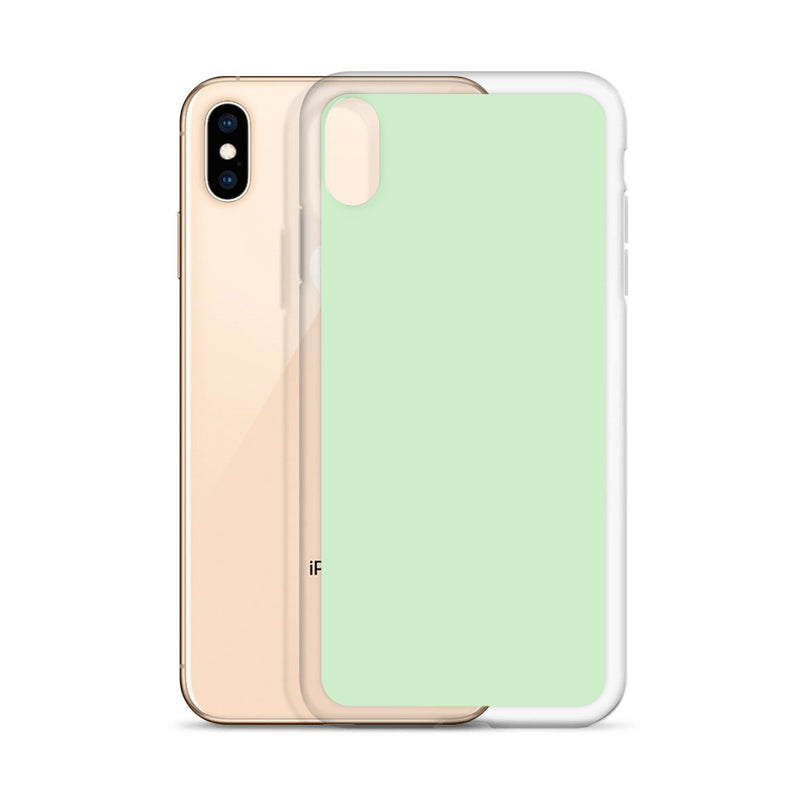 Load image into Gallery viewer, Plain Color Tara Green iPhone Case Clear Bump Resistant CREATIVETECH