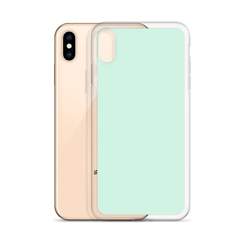 Load image into Gallery viewer, Plain Color Humming Bird Green iPhone Case Clear Bump Resistant CREATIVETECH