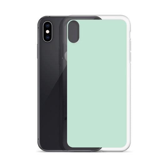 Plain Color Aero Green iPhone Case Clear Bump Resistant CREATIVETECH