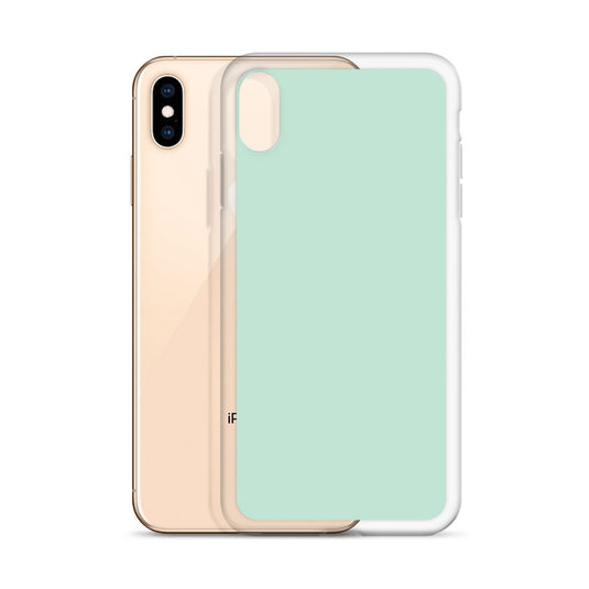 Plain Color Aero Green iPhone Case Clear Bump Resistant CREATIVETECH