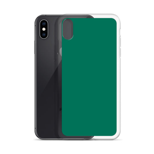 Plain Color Tropical Rain Forest Green iPhone Case Clear Bump Resistant CREATIVETECH