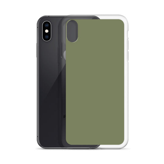 Plain Color Finch Green iPhone Case Clear Bump Resistant CREATIVETECH