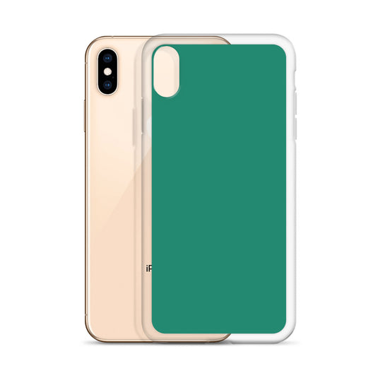 Plain Color Elf Green iPhone Case Clear Bump Resistant CREATIVETECH