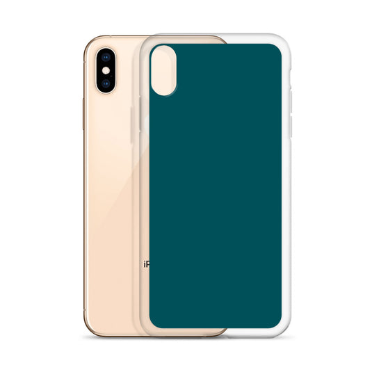 Plain Color Sherpa Blue iPhone Case Clear Bump Resistant CREATIVETECH