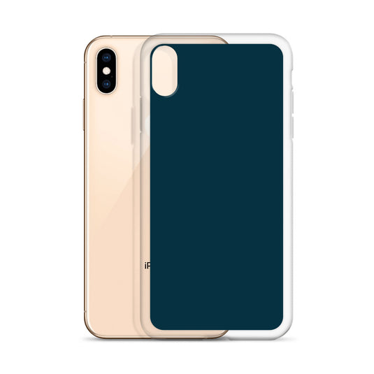 Plain Color Blue Whale iPhone Case Clear Bump Resistant CREATIVETECH