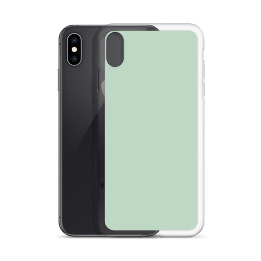 Plain Color Shallow Edgewater Blue iPhone Case Clear Bump Resistant CREATIVETECH