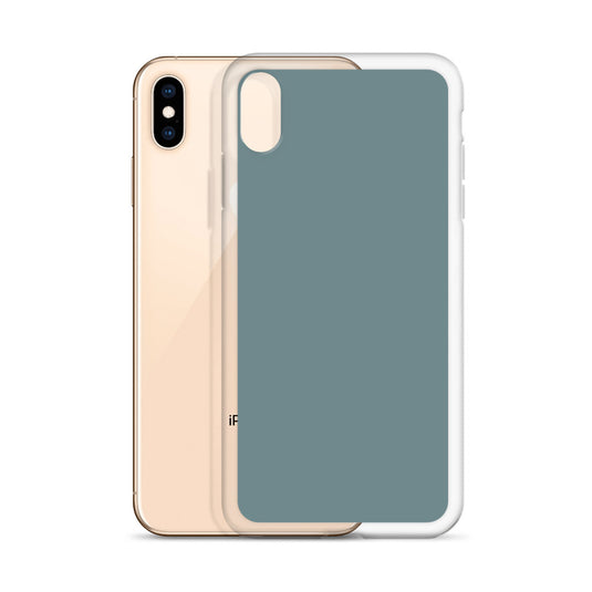 Plain Color Gothic Blue iPhone Case Clear Bump Resistant CREATIVETECH
