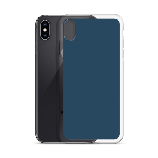 Plain Color Arapawa Blue iPhone Case Clear Bump Resistant CREATIVETECH