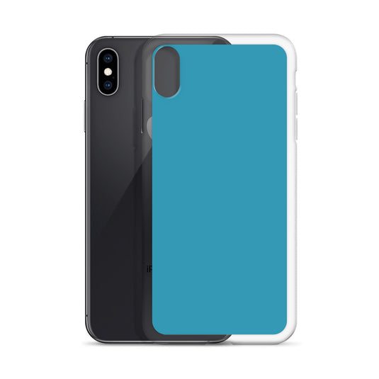 Plain Color Blue iPhone Case Clear Bump Resistant CREATIVETECH