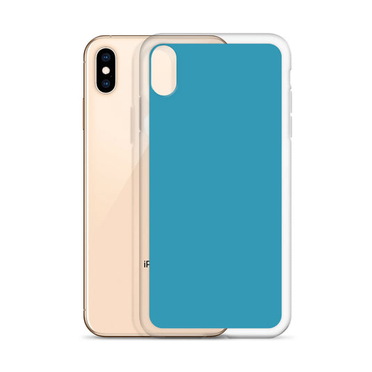 Plain Color Blue iPhone Case Clear Bump Resistant CREATIVETECH