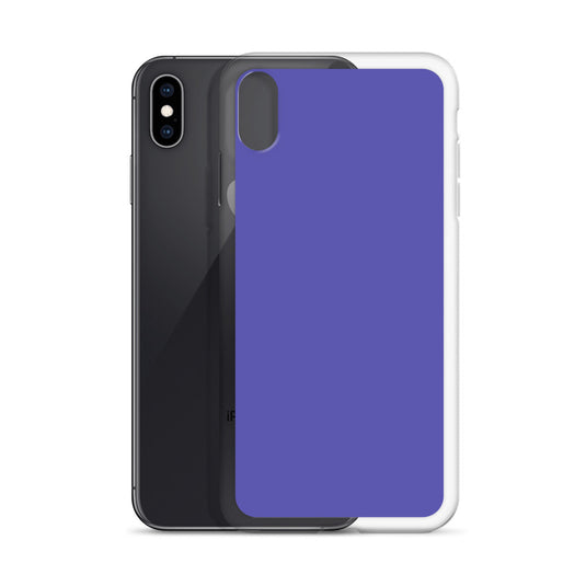 Slate Blue Purple iPhone Clear Thin Case Plain Color CREATIVETECH