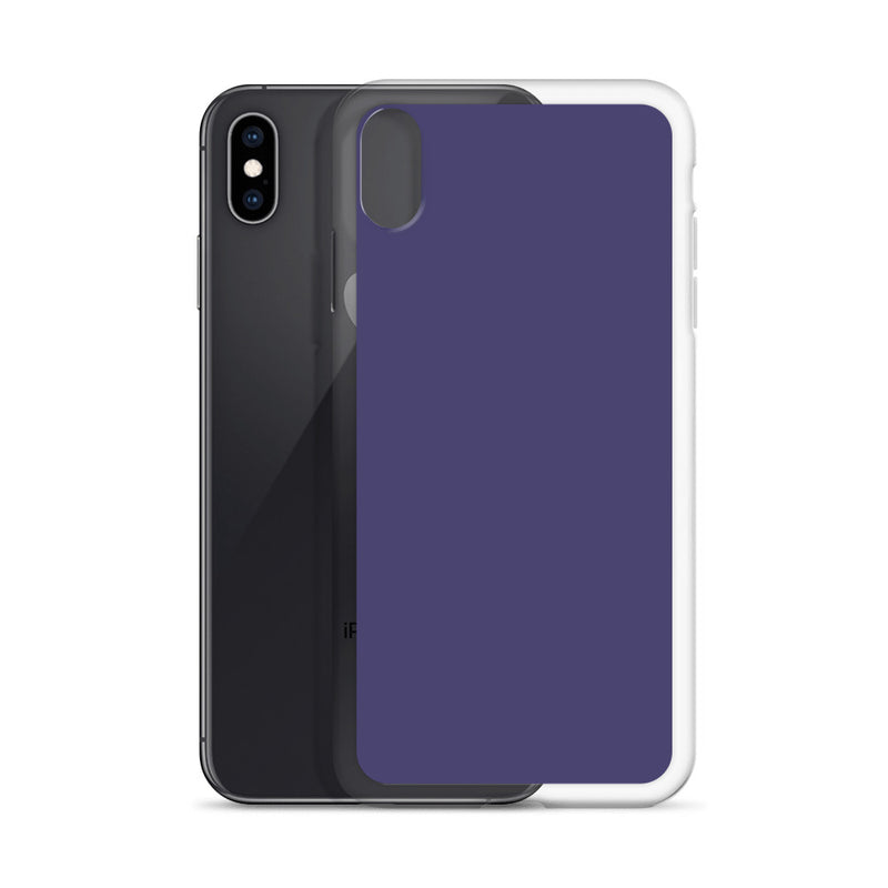 Load image into Gallery viewer, Corn Flower Blue iPhone Clear Thin Case Plain Color CREATIVETECH