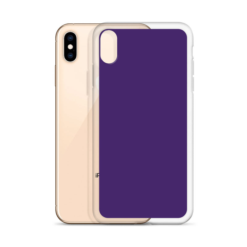 Load image into Gallery viewer, Purple iPhone Clear Thin Case Plain Color CREATIVETECH
