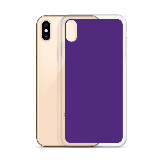 Indigo Purple iPhone Clear Thin Case Plain Color CREATIVETECH