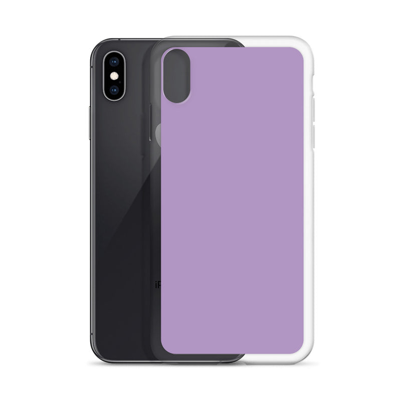 Load image into Gallery viewer, East Side Violet Purple iPhone Clear Thin Case Plain Color CREATIVETECH
