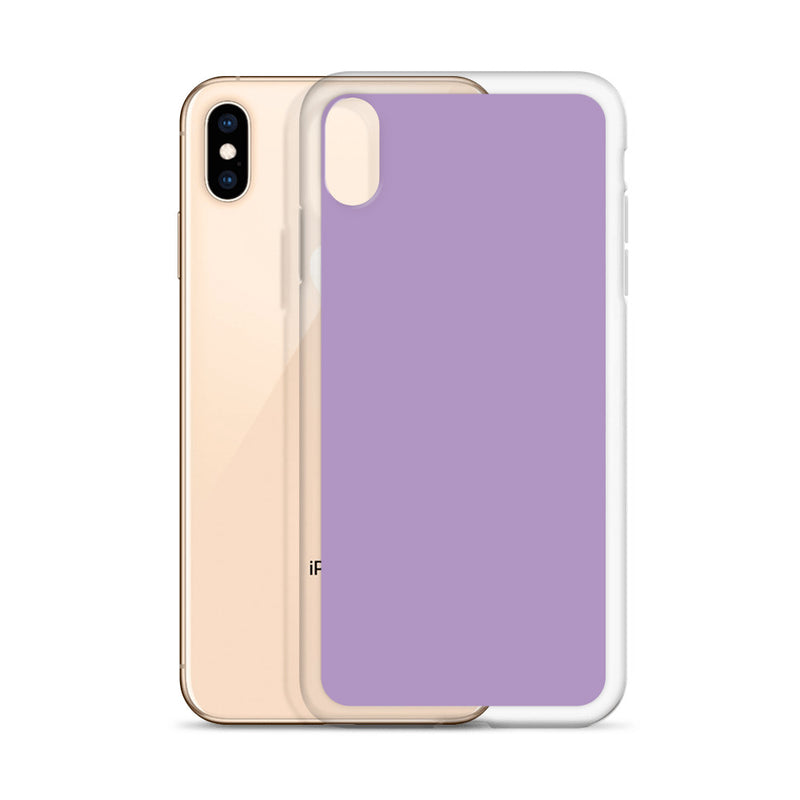Load image into Gallery viewer, East Side Violet Purple iPhone Clear Thin Case Plain Color CREATIVETECH