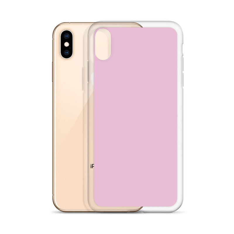Load image into Gallery viewer, Twilight Pink iPhone Clear Thin Case Plain Color CREATIVETECH