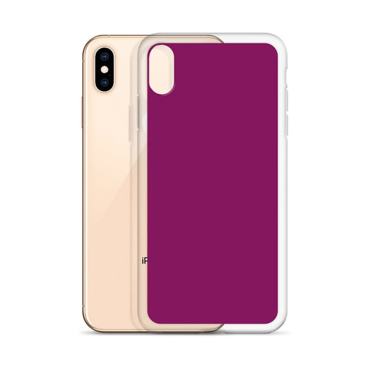 Eggplant Purple iPhone Clear Thin Case Plain Color CREATIVETECH