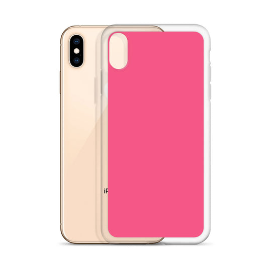 Brink Pink iPhone Clear Thin Case Plain Color CREATIVETECH