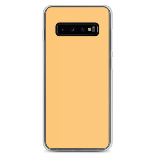 Chardonnay Yellow Orange Samsung Clear Thin Case Plain Color CREATIVETECH