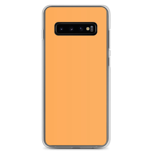 Texas Rose Orange Samsung Clear Thin Case Plain Color CREATIVETECH