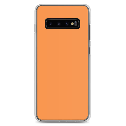 Sea Buckthorn Orange Samsung Clear Thin Case Plain Color CREATIVETECH