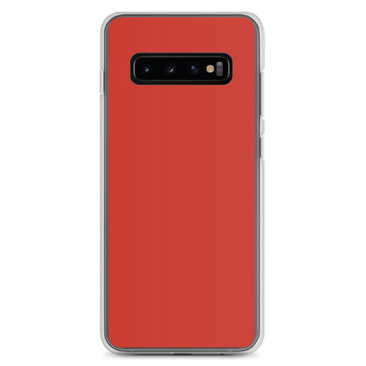 Harley Red Samsung Clear Thin Case Plain Color CREATIVETECH
