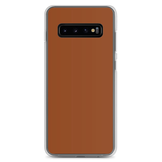 Saddle Brown Samsung Clear Thin Case Plain Color CREATIVETECH