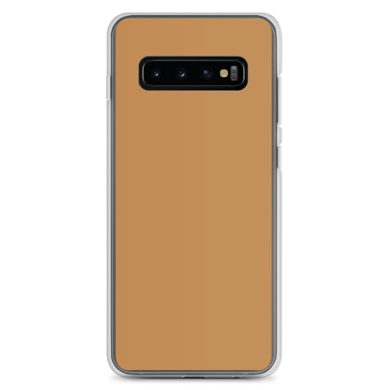Load image into Gallery viewer, Nude Brown Yellow Samsung Clear Thin Case Plain Color CREATIVETECH