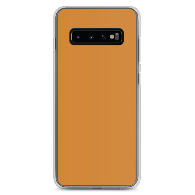 Load image into Gallery viewer, Bronze Orange Samsung Clear Thin Case Plain Color CREATIVETECH