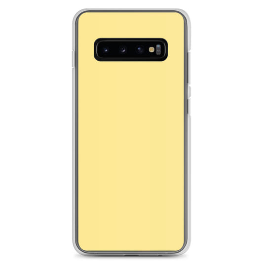 Vis Vis Yellow Samsung Clear Thin Case Plain Color CREATIVETECH