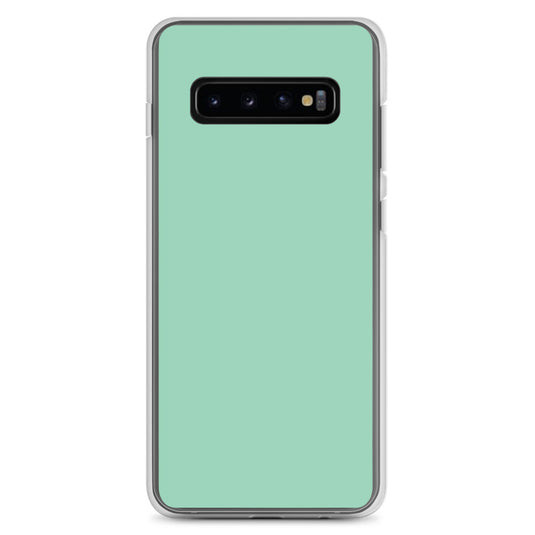 Vista Blue Green Samsung Clear Thin Case Plain Color CREATIVETECH