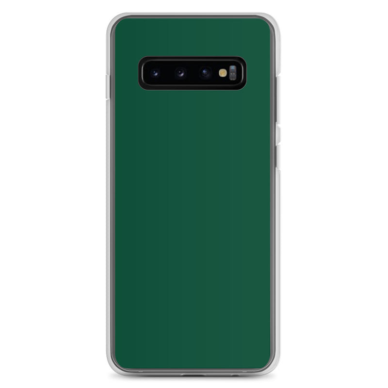 Load image into Gallery viewer, British Racing Green Samsung Clear Thin Case Plain Color CREATIVETECH