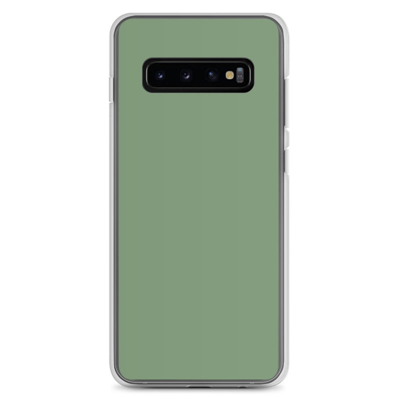 Load image into Gallery viewer, Amulet Green Samsung Clear Thin Case Plain Color CREATIVETECH