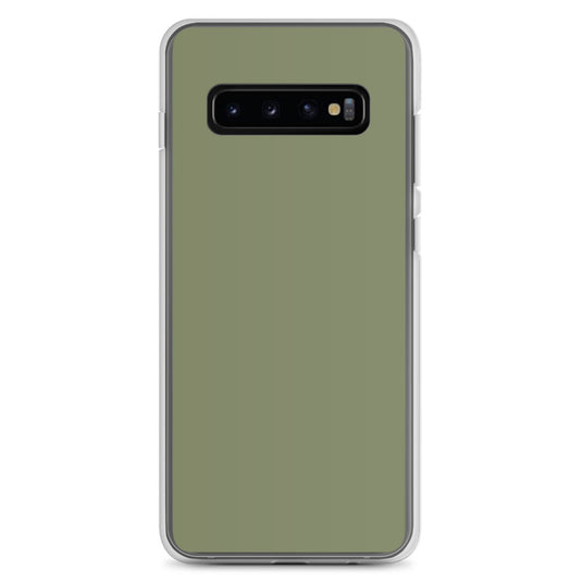 Finch Green Samsung Clear Thin Case Plain Color CREATIVETECH