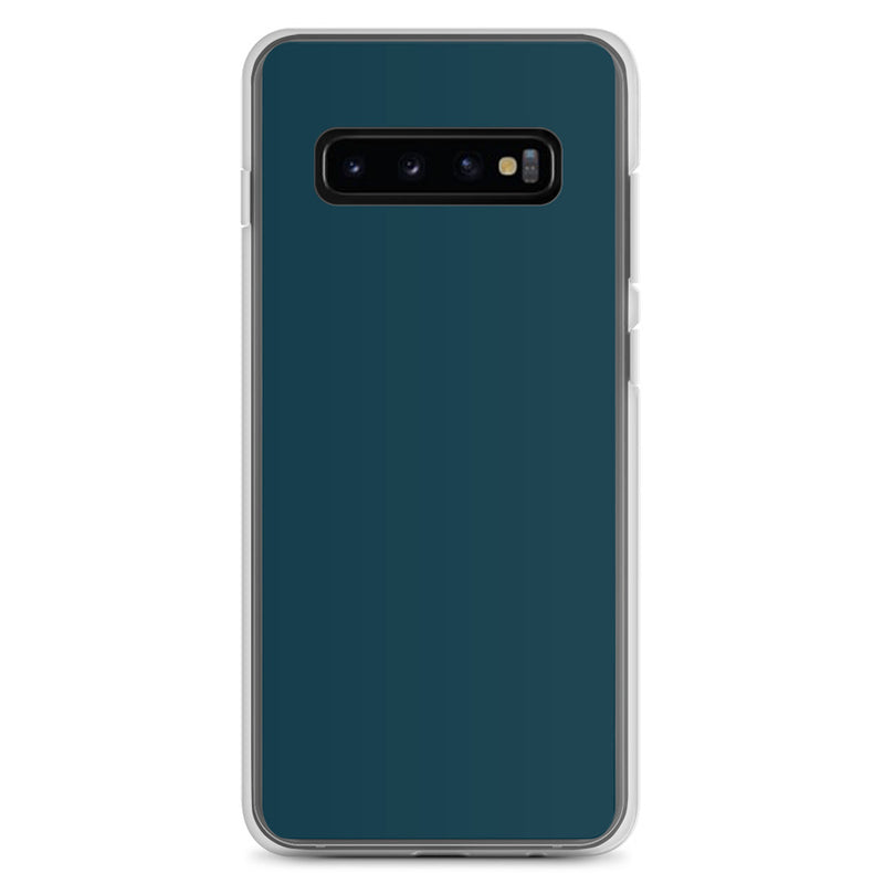 Load image into Gallery viewer, Whale Blue Samsung Clear Thin Case Plain Color CREATIVETECH