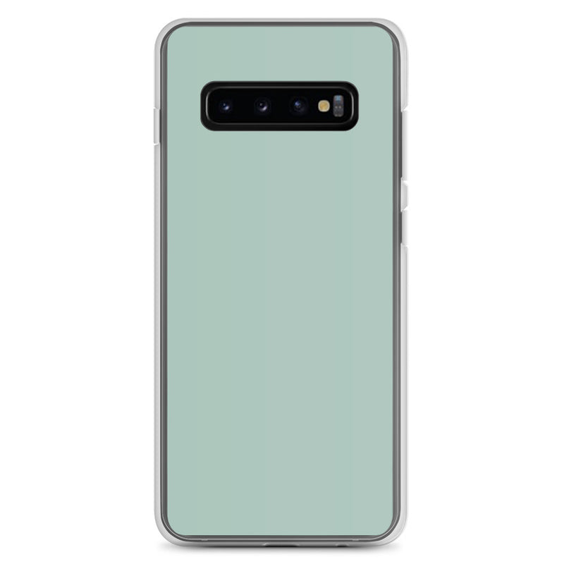 Load image into Gallery viewer, Opal Green Blue Samsung Clear Thin Case Plain Color CREATIVETECH