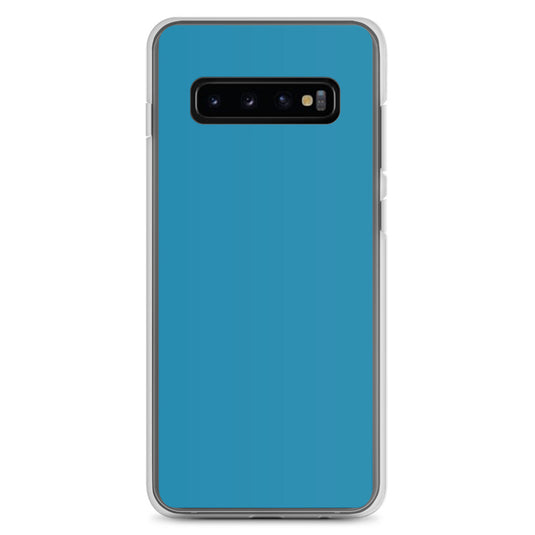 Pelorous Blue Samsung Clear Thin Case Plain Color CREATIVETECH