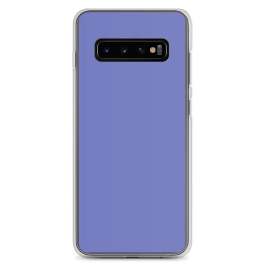 Medium Slate Blue Samsung Clear Thin Case Plain Color CREATIVETECH