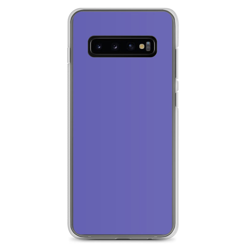 Load image into Gallery viewer, Medium Slate Purple Blue Samsung Clear Thin Case Plain Color CREATIVETECH